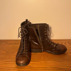 BCBG Rustic Leather Boots